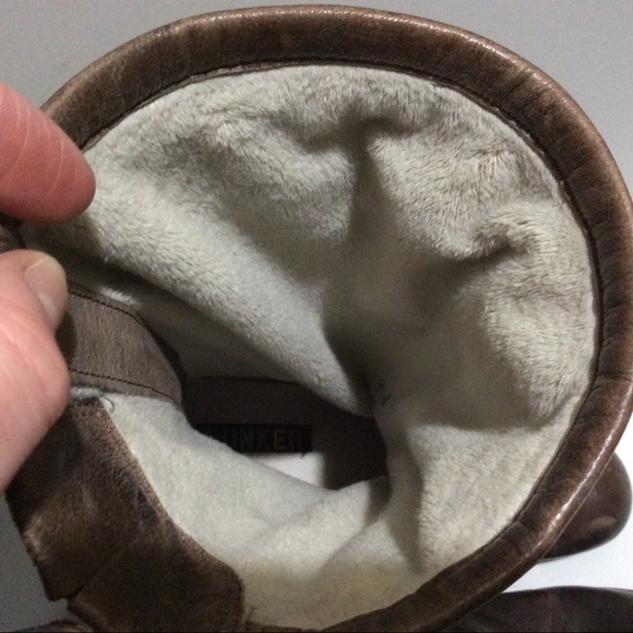 Unusual Bunker leather embroidered slouch boots - Picture 12 of 16